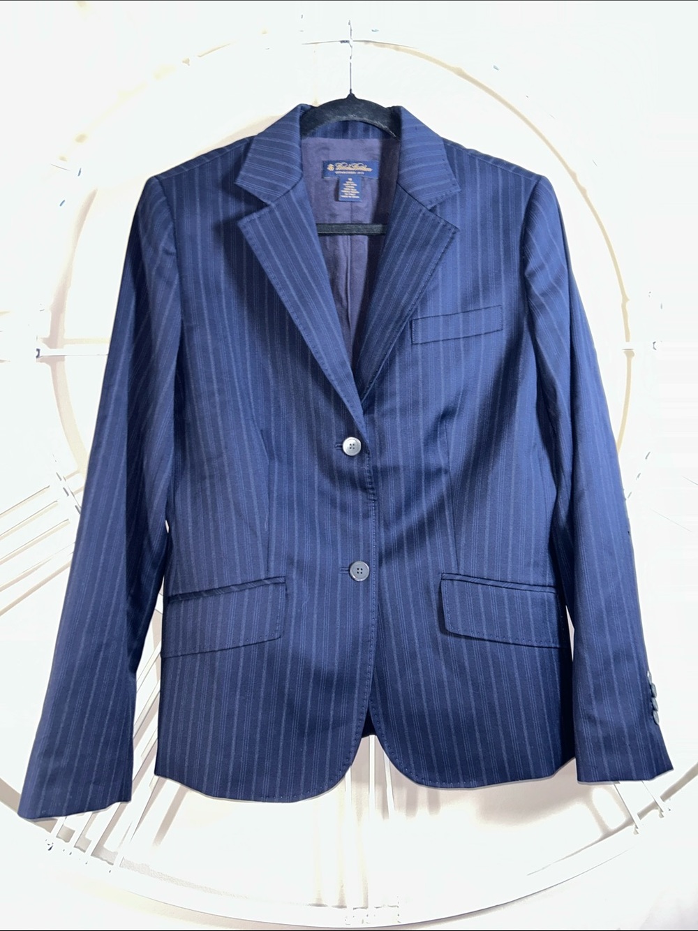 Brooks Brothers Navy Pinstripe Women's Blazer